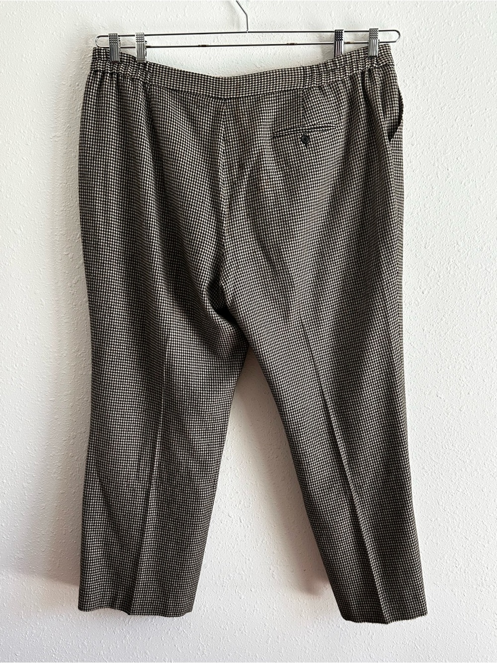Ralph Lauren Wool Pants Trousers Women's Plus Sz 22W Houndstooth Lined - Picture 5 of 8